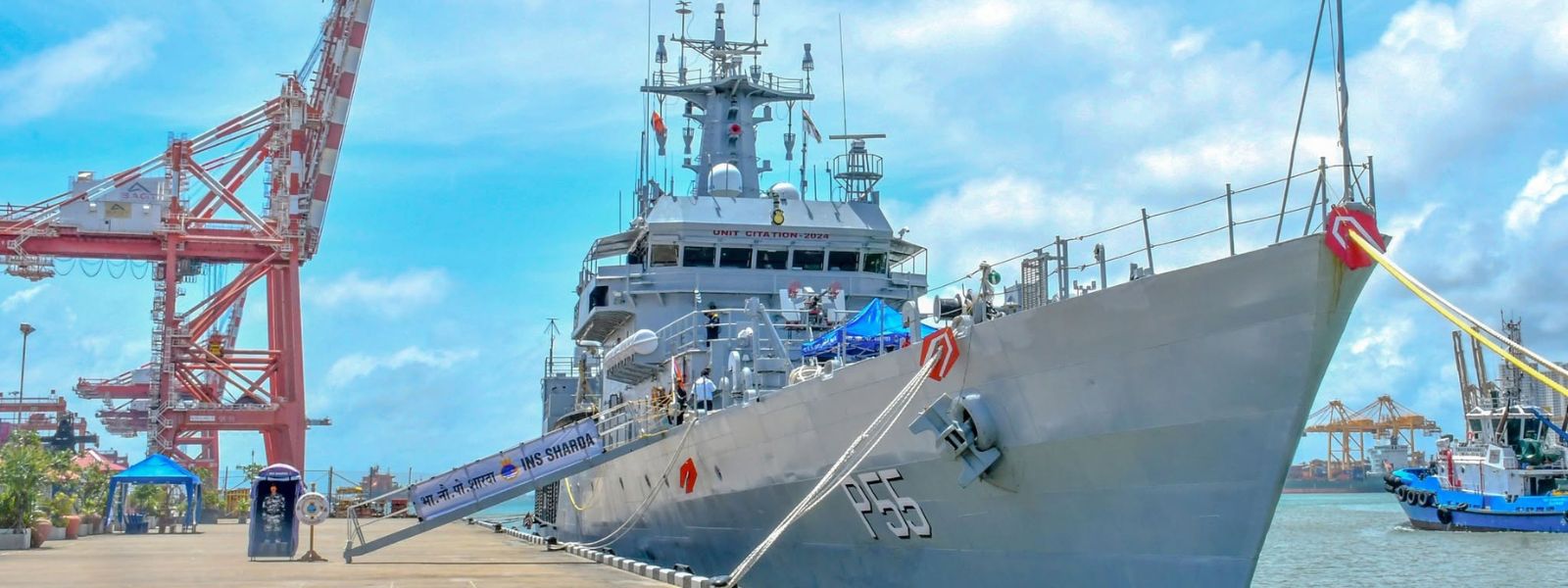 INS Sharda In Colombo With UN Mission Support